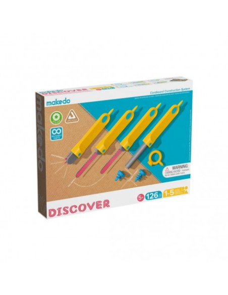 Makedo discover kit de 126 pcs