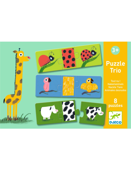 Educatius Puzle Trio Animals nus de DJECO