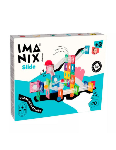 Imanix Slide Tobogan 70 pcs de Braintoys
