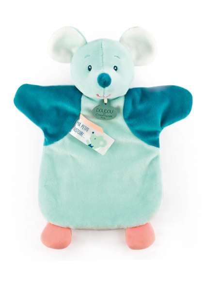 Titella de ratolí verd de peluix