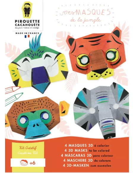 Kit creatiu de màscares de la selva