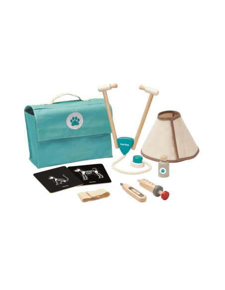 Set de veterinària de fusta