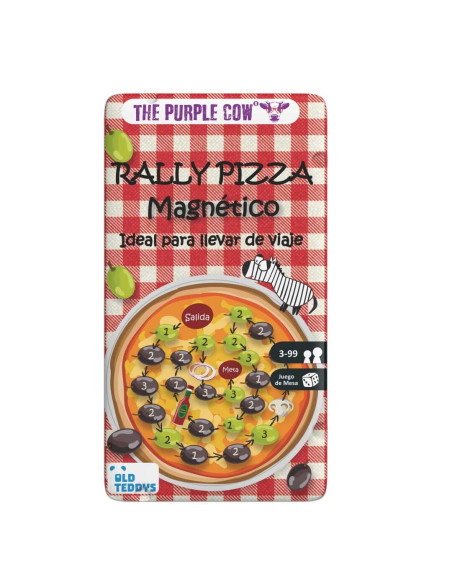 Joc de viatge magnètic Rally Pizza - The Purple Cow